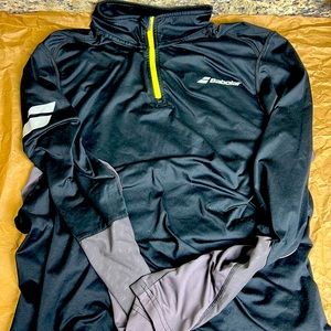 Babolat men’s zip up long sleeve Dr fit